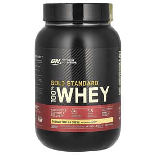Optimum Nutrition, 金標準全乳清蛋白，法國香草霜淇淋味，2 磅（907 克）