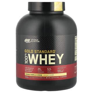 Optimum Nutrition, 金標準全乳清蛋白，法國香草奶油味，5 磅（2.27 千克）