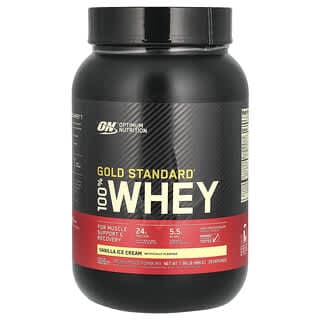 Optimum Nutrition, 金標準全乳清蛋白，香草霜淇淋味，2 磅（907 克）