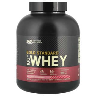 Optimum Nutrition, Gold Standard 全乳清蛋白，美味草莓味，5 磅（2.27 千克）