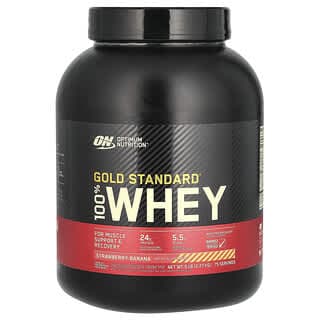 Optimum Nutrition, Gold Standard 全乳清蛋白，草莓香蕉味，5 磅（2.27 千克）