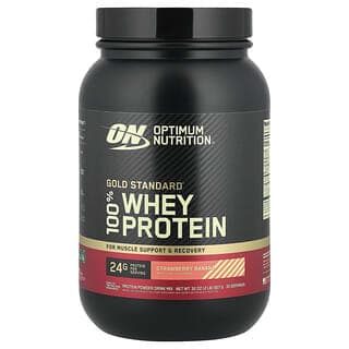 Optimum Nutrition, 金標準全乳清蛋白，草莓香蕉味，2 磅（907 克）