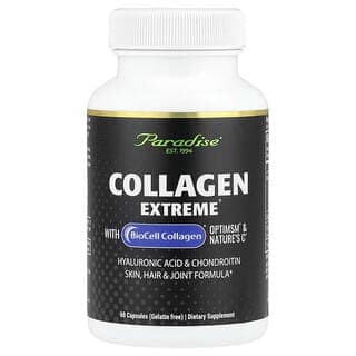 Paradise Herbs, Collagen Extreme®，含 BioCell 膠原蛋白、OptiMSM 和 Nature's C，60 粒膠囊