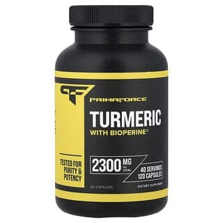 Primaforce, 含 Bioperine® 的姜黃，120 粒膠囊