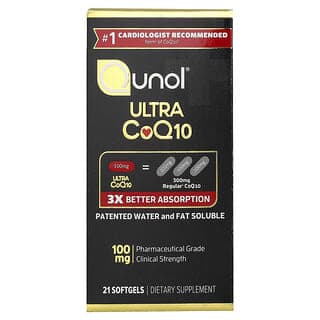Qunol, Ultra CoQ10，100 毫克，21 粒軟膠囊
