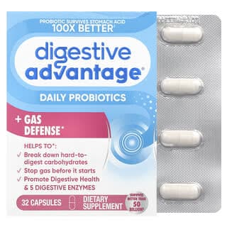 Schiff, Digestive Advantage，速效酶 + 日常益生菌，32 粒膠囊