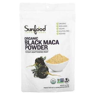 Sunfood, SuperFood，有機黑瑪卡粉，4 盎司（113 克）