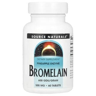 Source Naturals, 菠蘿蛋白酶 600 GDU/克,60 片