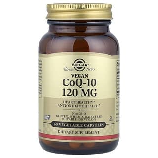 Solgar, 素食輔酶 Q-10,120 毫克,60 粒蔬菜膠囊