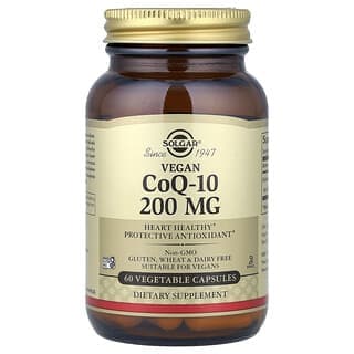 Solgar, 素食輔酶 Q10,200 毫克,60 粒素食膠囊