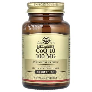 Solgar, 高吸收輔酶 Q-10,100 毫克,60 粒軟凝膠