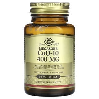 Solgar, 高吸收輔酶 Q-10,400 毫克,30 粒軟膠囊