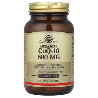 Solgar, Megasorb 輔酶 Q-10,600 毫克,30 粒軟凝膠