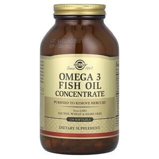 Solgar, 濃縮 Omega-3 魚油,120 粒軟膠囊