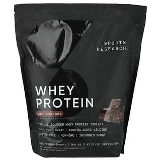 Sports Research, 分離乳清蛋白，荷蘭巧克力味，5 磅（2.27 千克）