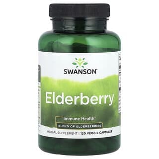 Swanson Vitamins, 接骨木漿果，120 粒素食膠囊