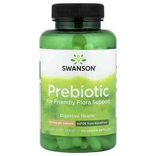 Swanson, 有益菌羣幫助益生元，120 粒全素膠囊（每粒膠囊 375 毫克）