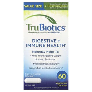 TruBiotics, 消化 + 機體抵抗健康，60 粒素食膠囊