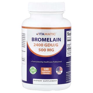 Vitamatic, 菠蘿蛋白酶,500 毫克,180 粒素食膠囊