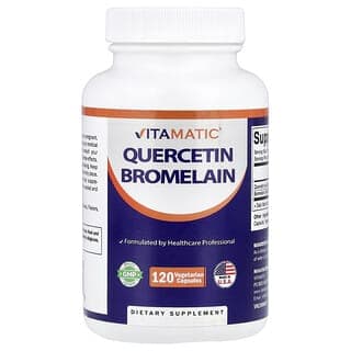 Vitamatic, 五羥黃酮菠蘿蛋白酶,120 粒素食膠囊