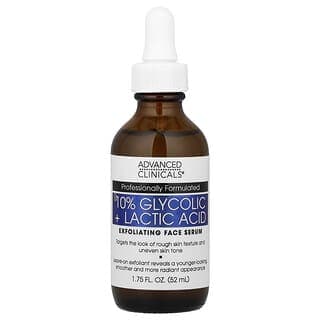 Advanced Clinicals, 10% 乙醇酸 + 乳酸精華,1.75 液量盎司(52 毫升)