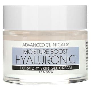 Advanced Clinicals, 保濕加強透明質酸,修復格外乾性皮膚凝膠-霜,2 液量盎司(59 毫升)