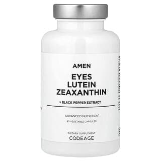 Codeage, Amen,眼睛,葉黃素、玉米黃質 + 黑胡椒提取物,90 顆素食膠囊