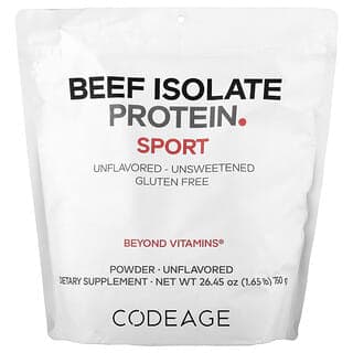 Codeage, 分離牛肉蛋白質粉,原味,1.65 磅(750 克)
