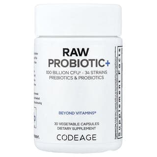 Codeage, 未加工益生菌+,1000 億 CFU,30 粒素食膠囊
