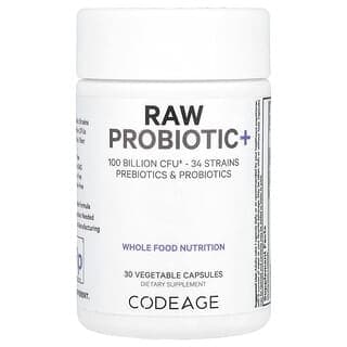 Codeage, 未加工益生菌+,1000 億 CFU,30 粒素食膠囊