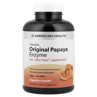 American Health, 原味木瓜酶咀嚼片,600 片