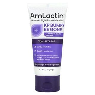 AmLactin, KP Bumps Be Gone,去角質和補水霜,3 盎司(85 克)