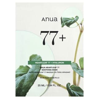 Anua, 魚腥草 77 舒緩美容面膜,1 片,0.84 液量盎司(25 毫升)