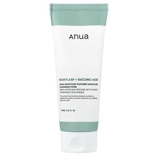 Anua, 魚腥草琥珀酸保濕清潔泡沫,5.07 液量盎司(150 毫升)