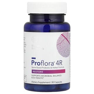 Biocidin Botanicals, Proflora™ 4R,基於孢子的益生菌和草本配方,30 粒膠囊