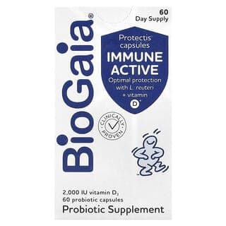 BioGaia, 機體抵抗活性,Protectis 膠囊,2,000 國際單位,60 粒益生菌膠囊