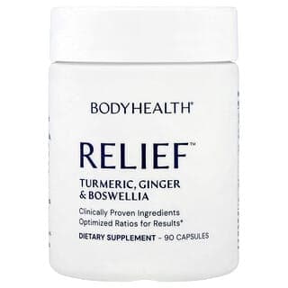 BodyHealth, Relief™ 膠囊,姜黃、姜和乳香,90 粒
