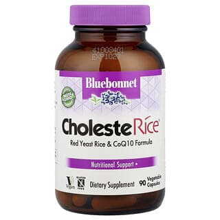 Bluebonnet Nutrition, CholesteRice 膳食補充劑維持膽固醇,90 粒素食膠囊
