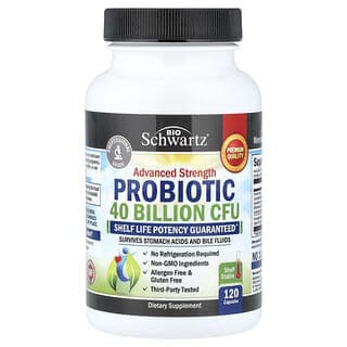 BioSchwartz, 優效益生菌,400 億 CFU,120 粒膠囊(每粒膠囊 200 億 CFU)