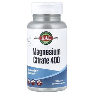 KAL, 檸檬酸鎂 400,400 毫克,60 片(每片 200 毫克)