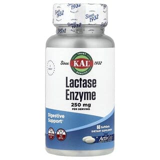 KAL, 乳糖酶,250 毫克,60 粒軟凝膠(每粒軟凝膠 125 毫克)