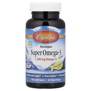 Carlson, 挪威超級 Omega-3 Gems®,50 粒軟膠囊