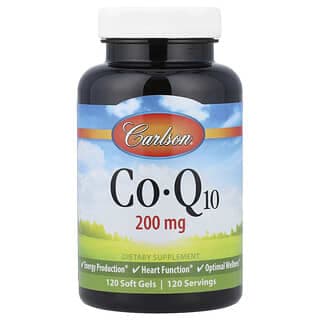 Carlson, 輔酶 Q10,200 毫克,120 粒軟膠囊