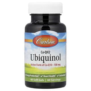 Carlson, 輔酶 QH2 泛醇,100 毫克,60 粒軟膠囊