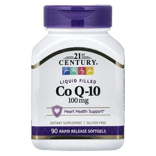21st Century, 液體填充輔酶 Q10,100 毫克,90 粒速釋軟凝膠