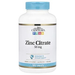 21st Century, 檸檬酸鋅,50 毫克,360 片