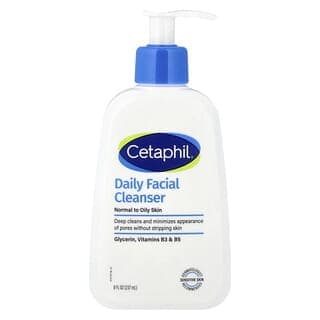 Cetaphil, 日常潔面乳,中性和油性皮膚適用,8 液量盎司(237 毫升)