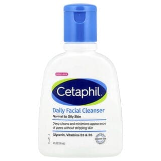 Cetaphil, 日常潔面乳,中性和油性皮膚適用,4 液量盎司(118 毫升)