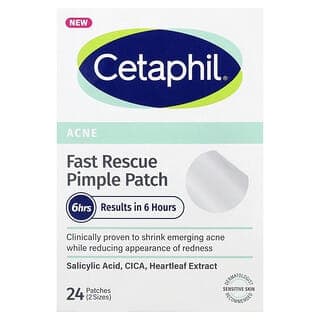 Cetaphil, 快速急救痘痘貼,敏感皮膚,24 貼(2 種尺寸)