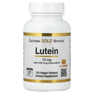 California Gold Nutrition, 葉黃素和玉米黃質,來自萬壽菊提取物,120 粒素食軟膠囊